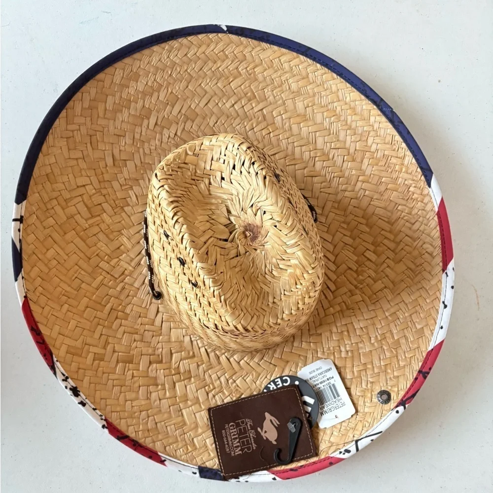 Peter Grimm Americana Straw Hat NEW